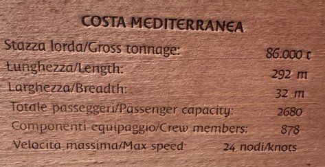Kit di modellismo & Modellini statici: SCHIFFSMODELL COSTA MEDITERRANEA AUF HOLZSOCKEL – Usato da Ostermundigen venduto da Wyatt-Earp 2