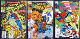 WEB SPIDER-MAN 104-106 3 PART INFINITY CRUSADE X-OVER 1993