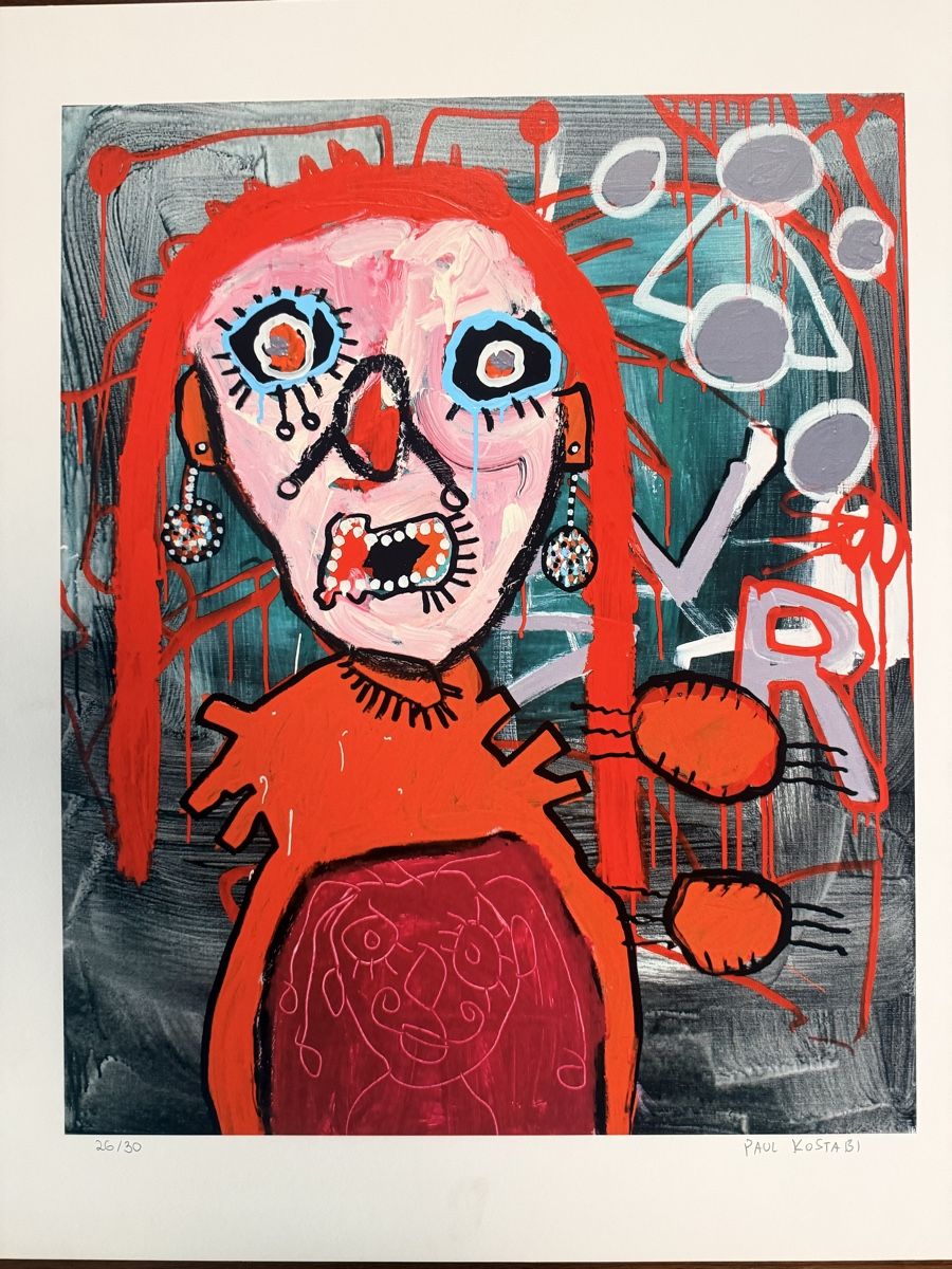 Grafiken & Lithographien: Paul Kostabi - Farblithographie  – Gebraucht aus Solothurn von NUVICO 4