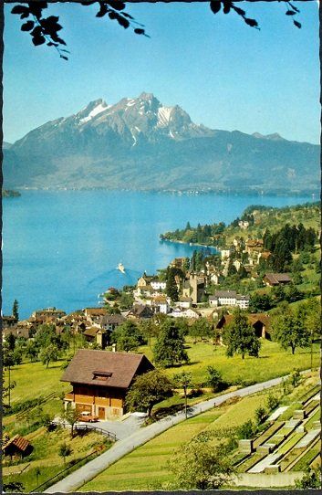 Ansichtskarten: WEGGIS Hertenstein mit Pilatus – Neu (gemäss Beschreibung) aus Jona von philajona
