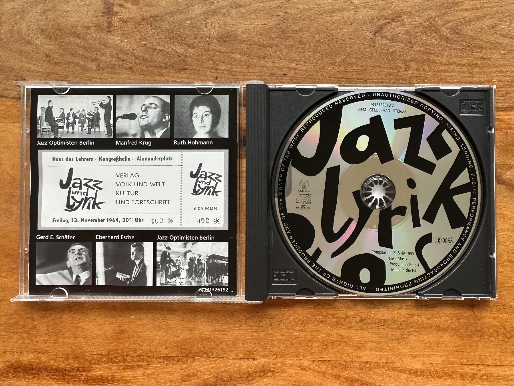 CDs: Jazz - Lyrik - Prosa – Gebraucht aus Horgen von flyingpenguin2000 1
