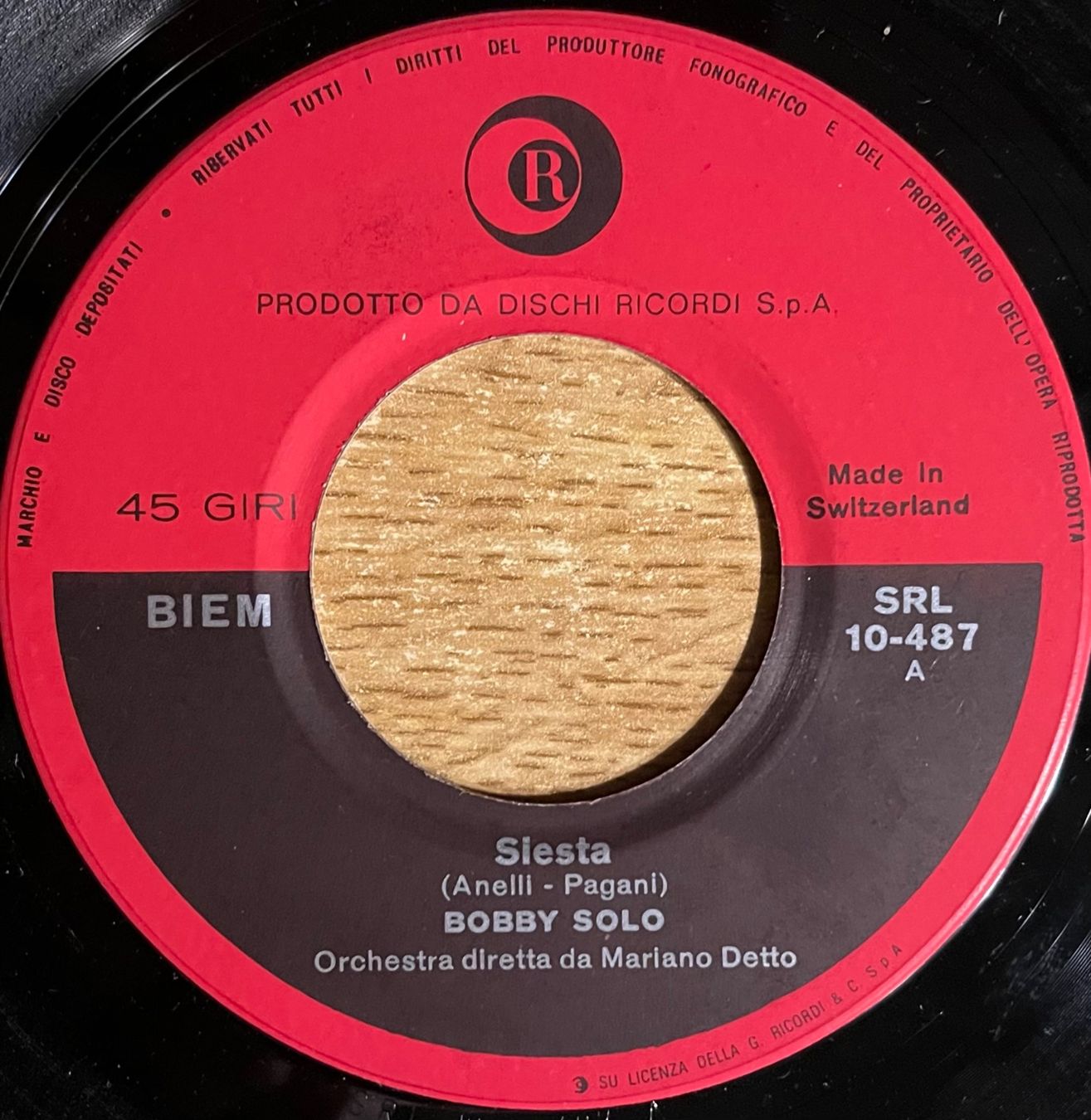 Dischi in vinile: BOBBY SOLO - SIESTA – Usato da Bussigny venduto da vinyl-pas-cher 3