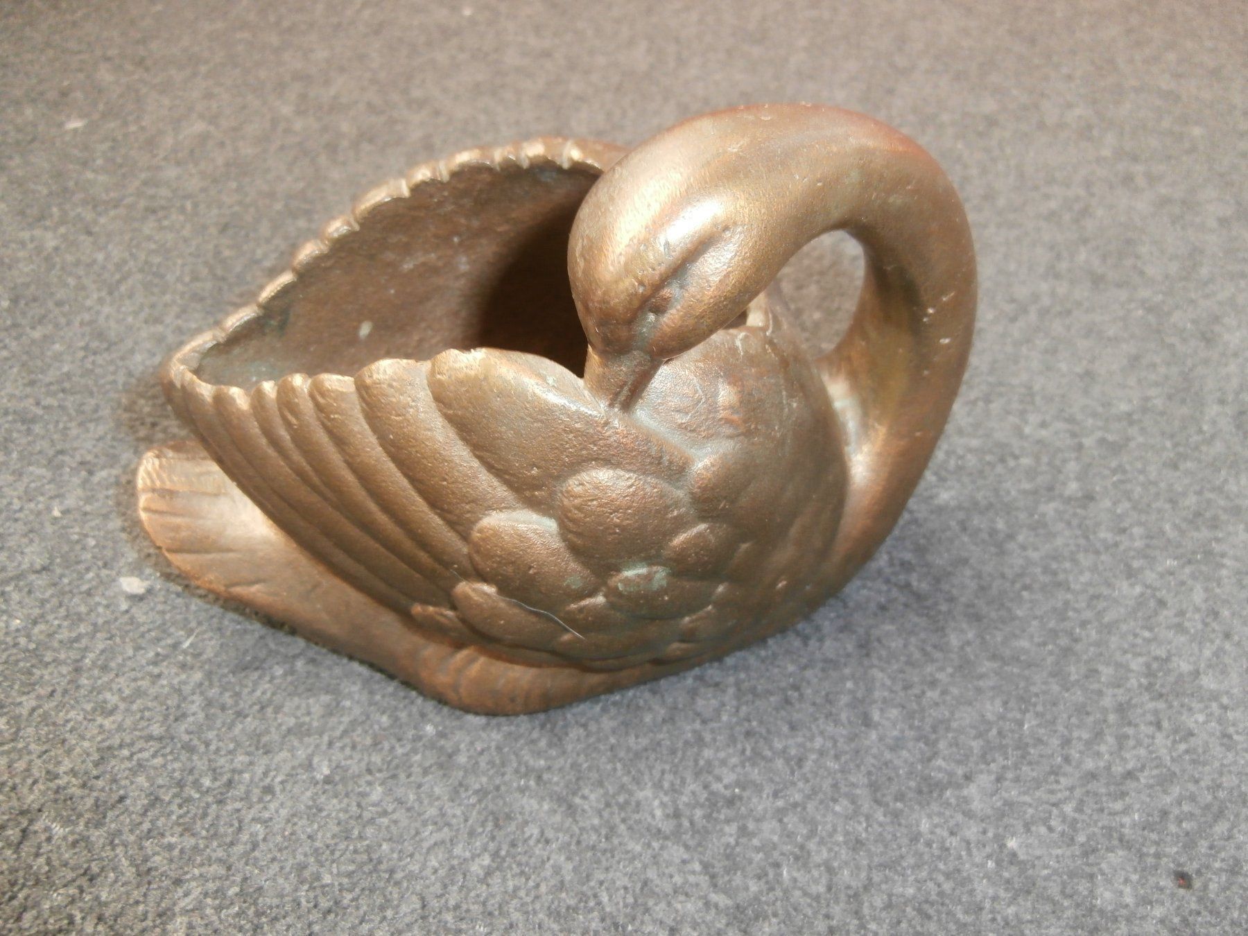 Sculture & Statue: wunderschöne Schwanen Bronze Figur Schälchen Form – Usato da Rüschegg-Heubach venduto da Ofen111 2