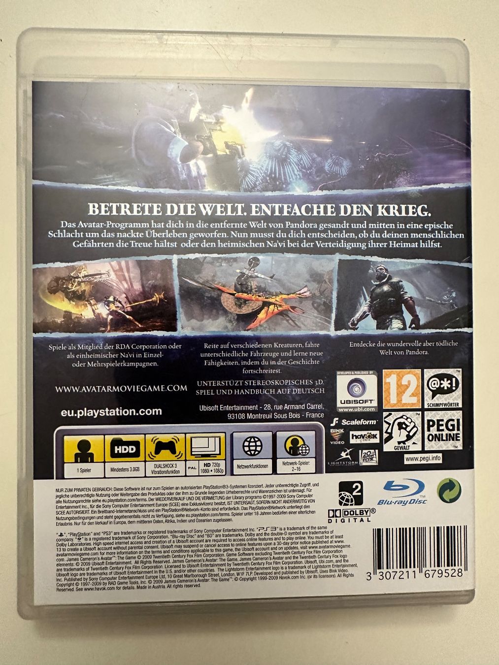 Giochi: PlayStation 3 Game AVATAR DAS SPIEL – Usato da Münsingen venduto da Ganjam 2