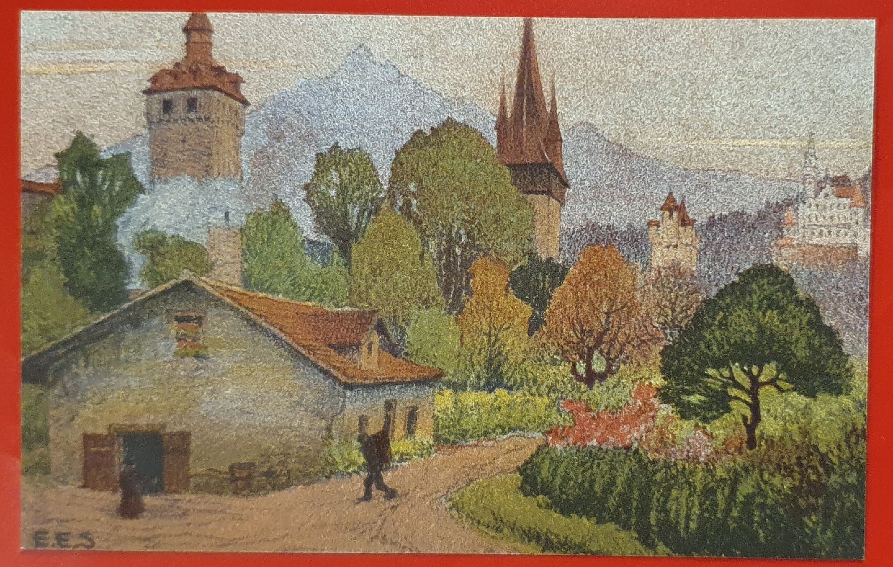Cartoline postali: Original Luzern Lithographien von Ernst Schlatter – Usato da Kreuzlingen venduto da Rschweiz1 5