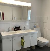 Doppellavabo + Spiegelschrank + Dusch-WC