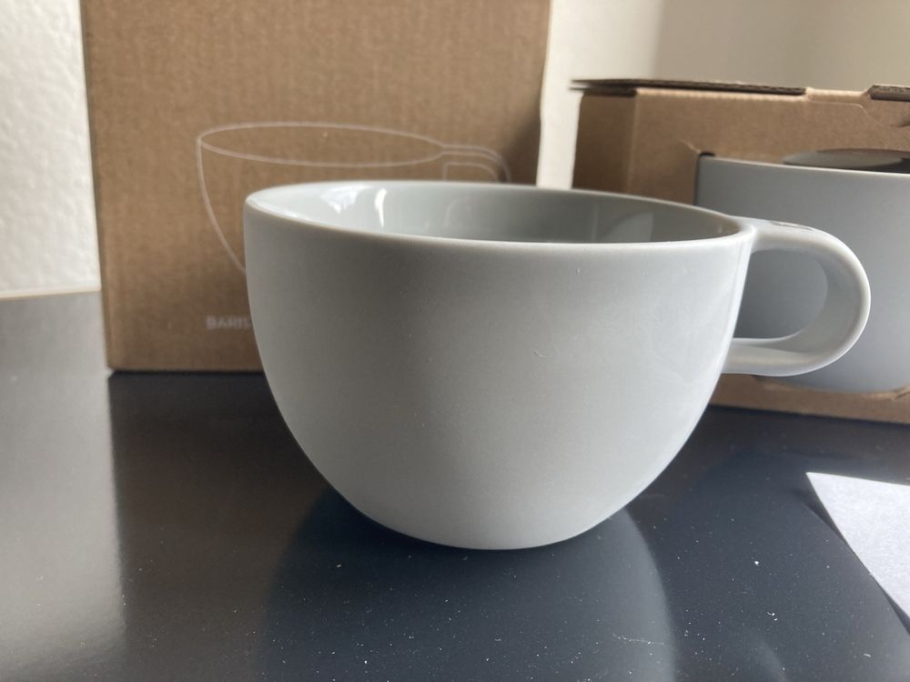 Nespresso Barista - Lot De 2 Tasses à Cappuccino En Porcelaine | Design Moderne | Lave-vaisselle Safe