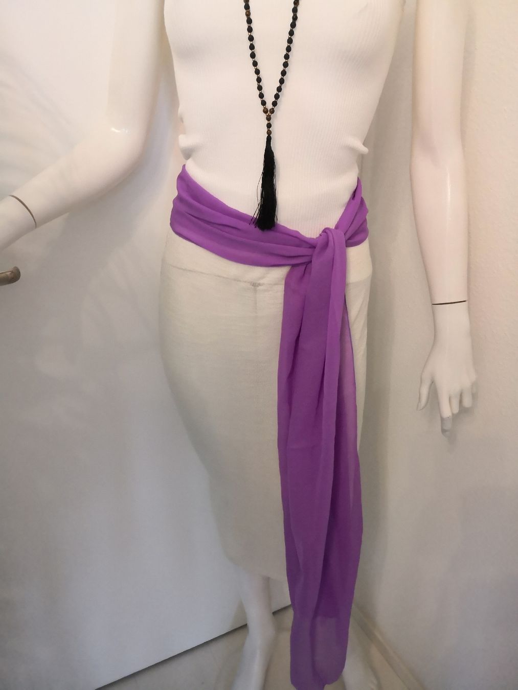 Gürtel: 🤩BOHO-CHIC CHIFFON-GüRTEL VIOLET NEU – Neu (gemäss Beschreibung) aus Olten von Naja-Twins-Twins 6