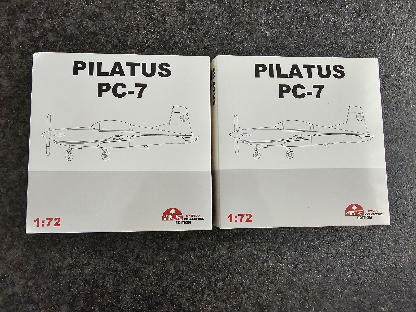 Schweizer Armee Kit di modellismo & Modellini statici: Pilatus PC-7 Arwico 1/72  2Stk. – Nuovo e nell'imballaggio originale da richenthal venduto da Usmike