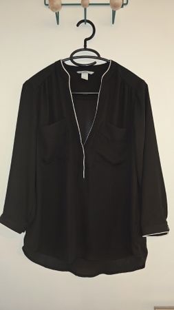 Schwarze H&M Bluse, Grösse 36