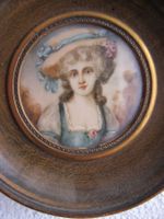 miniatur Damen Portrait 19 jh