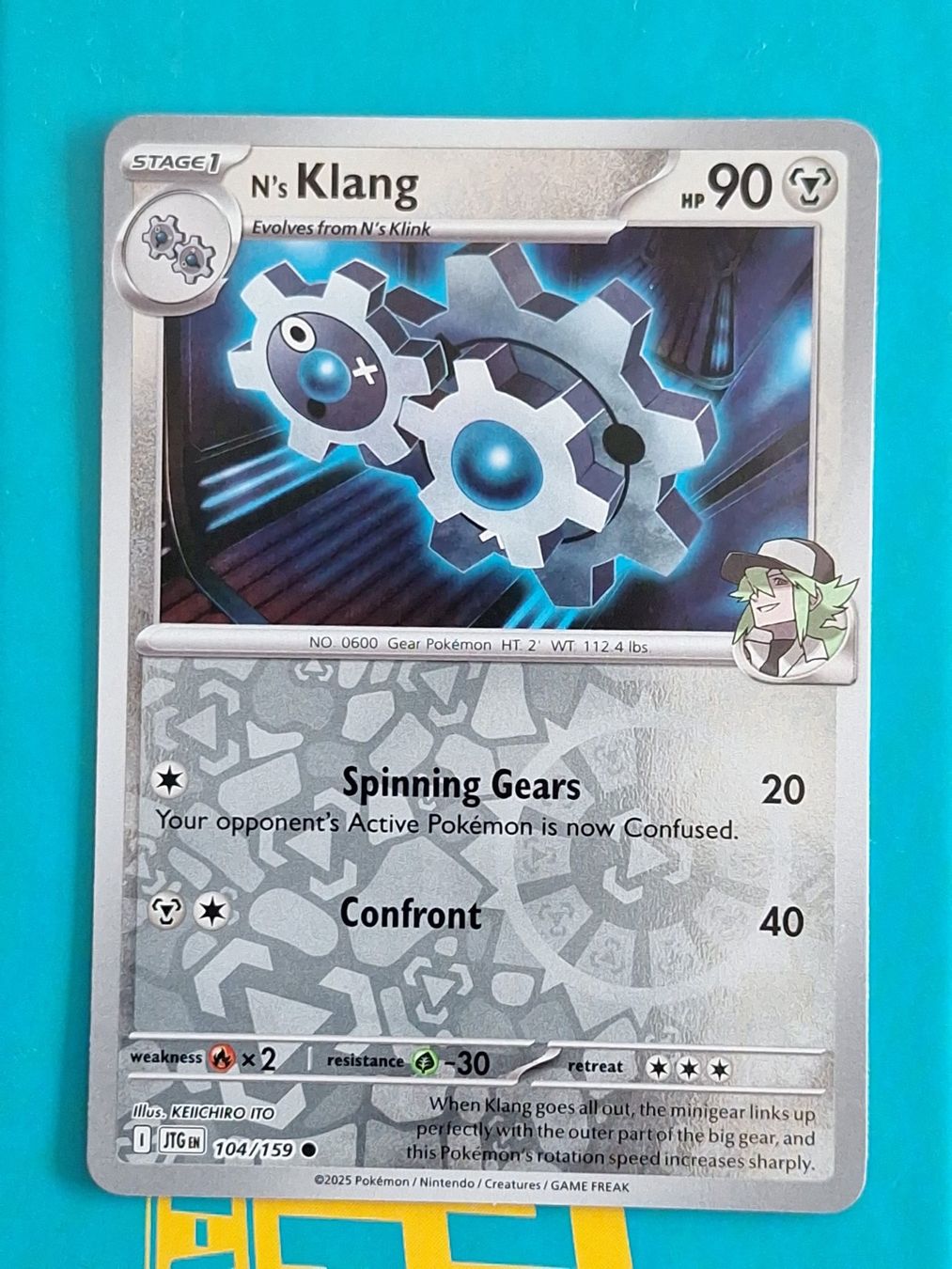 Pokémon Carte collezionabili: N's Klang - Reverse Holo Pokemon Journey Together #1.7 – Usato da Altstätten SG venduto da GGsGameshop