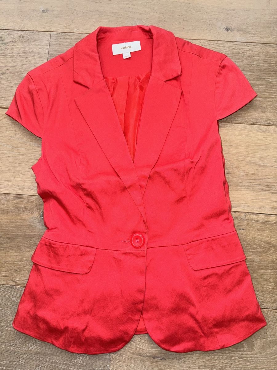 Giacche: Roter Blazer Gr. S Kurzarm Elegant Festlich – Usato da Altdorf UR venduto da Lilelo82