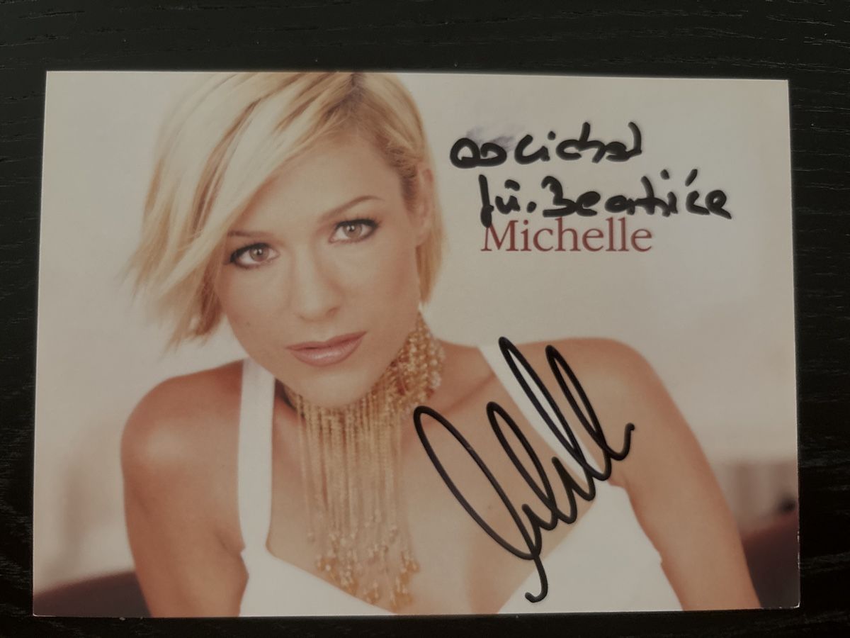 Autografi: Michelle Autogrammkarte handsigniert – Usato da Uetendorf venduto da hoisle