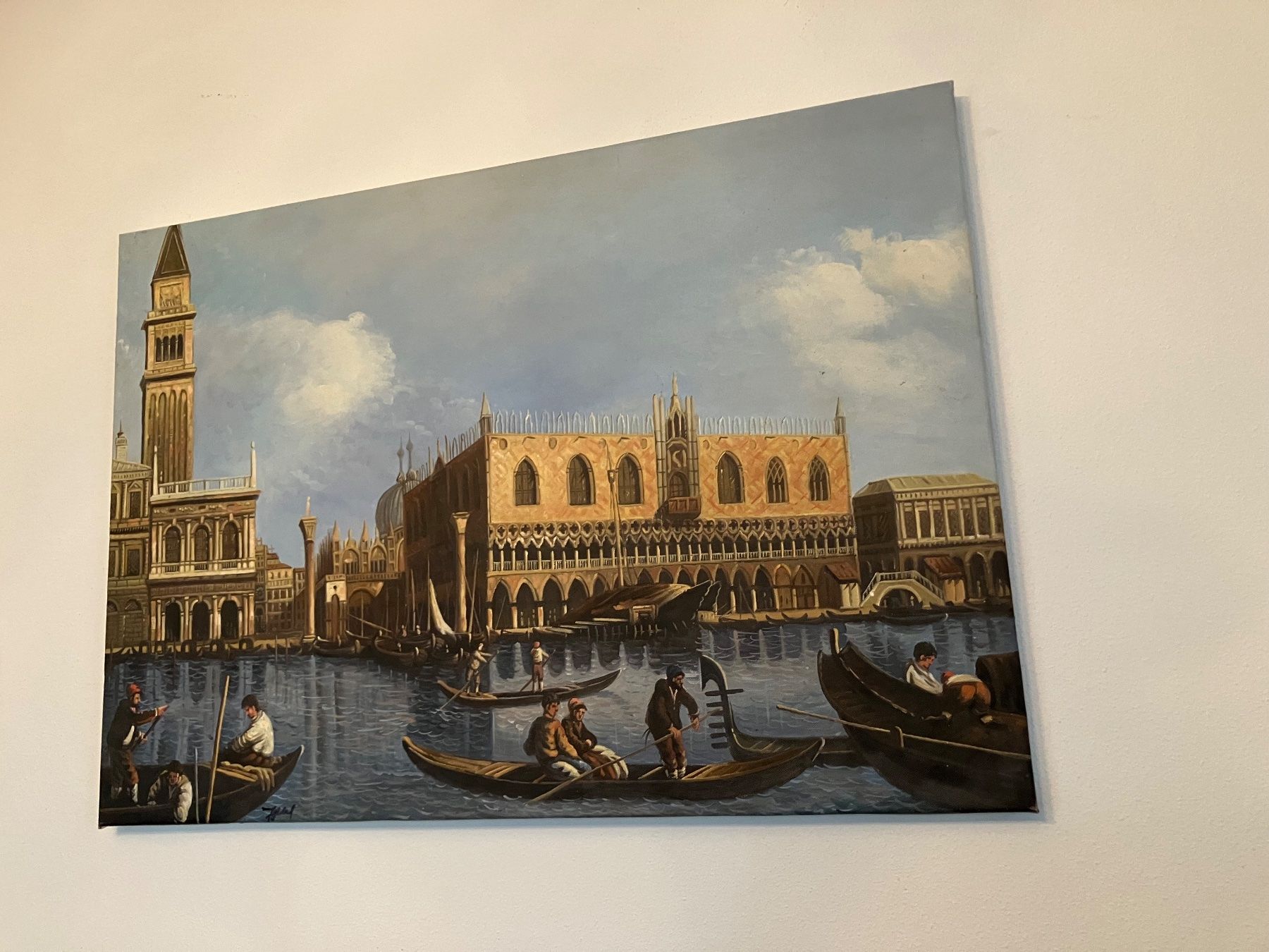 Dipinti: VENEDIG BILD DOGENPALAST ÖLBILD – Usato da Luterbach venduto da fink4500 4
