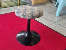 Tulpenfuss Polsterhöcker Vintage Stool Hocker Höcker
