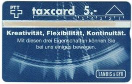 Taxcard 202L_33049 Landis & Gyr ungebraucht