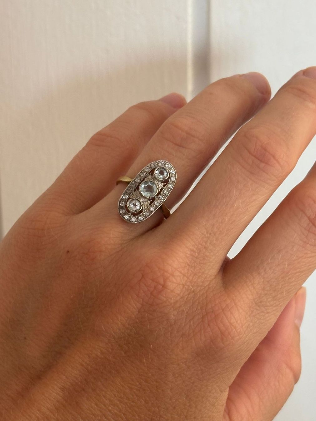 Ringe: Art Deco Ring mit Aquamarin – Gebraucht aus Jonen von Lux.K.