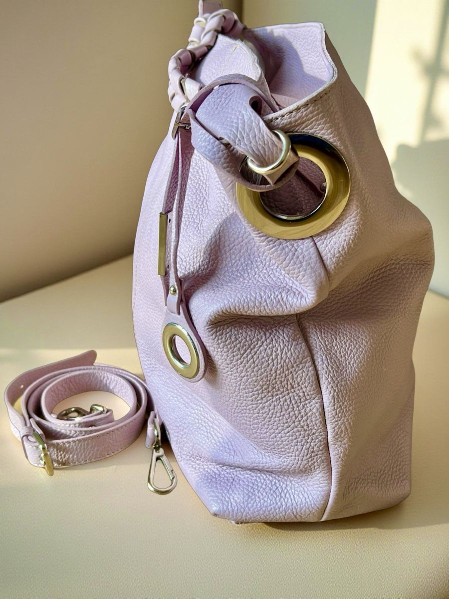 Borse: Echt Ledertasche Lavendel Marke Nicoli – Usato da St. Gallen venduto da Mokki2014 1