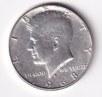 USA half dollar D 1968 s-ss