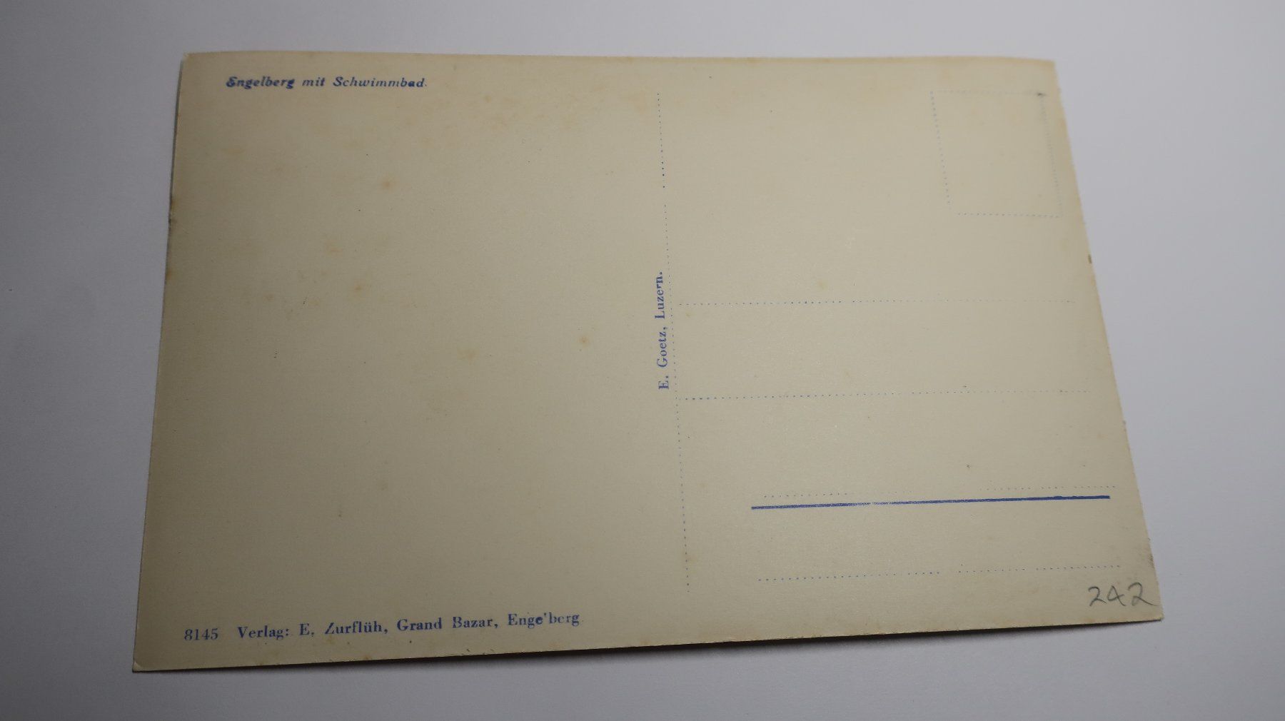 Cartoline postali: Engelberg mit Schwimmbad – Usato da Cormoret venduto da Pascalll2001 2