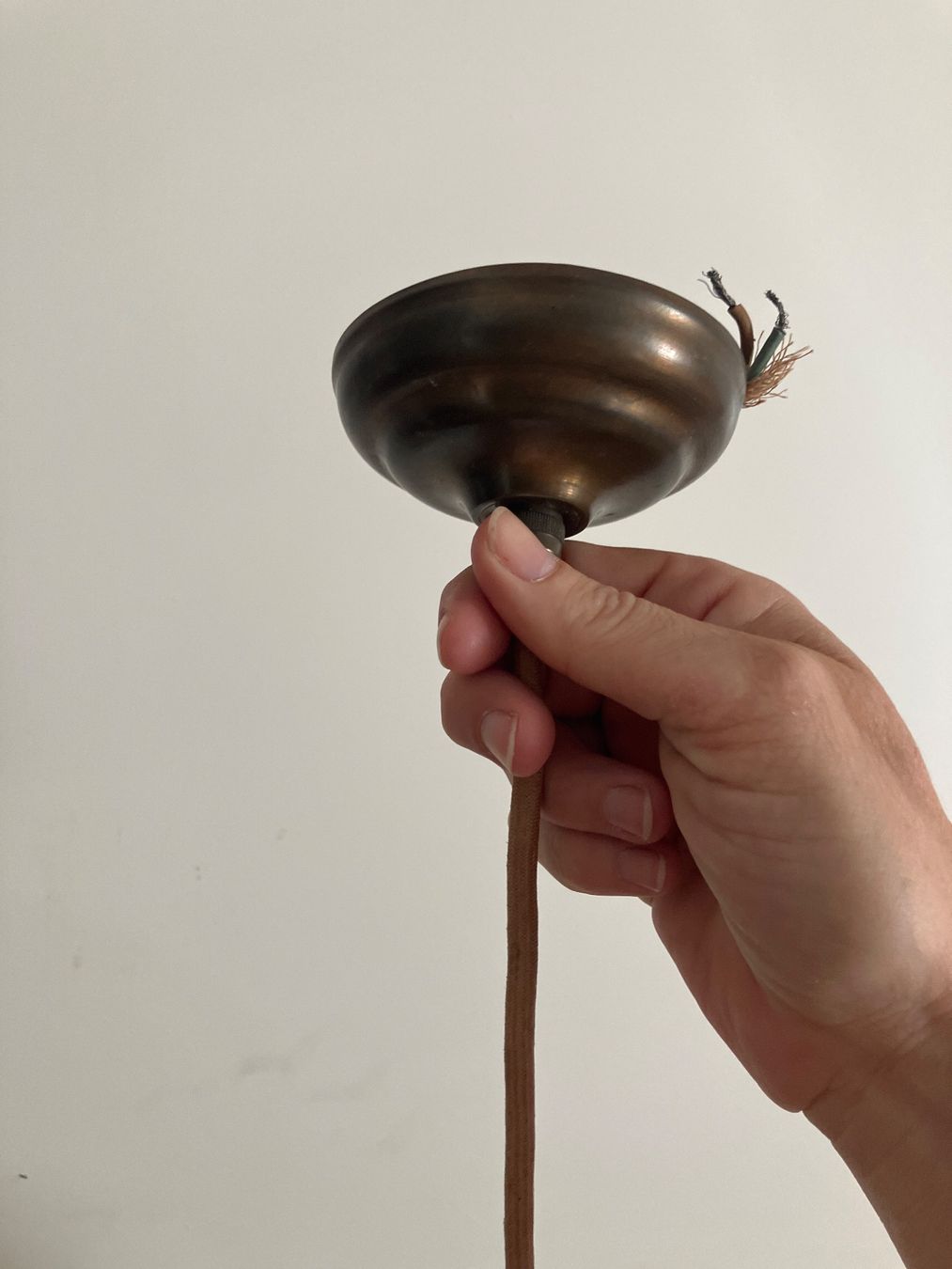 Lampade: Vintage Lampe mit grünen Perlen – Usato da Zürich venduto da elf_h9f2 3