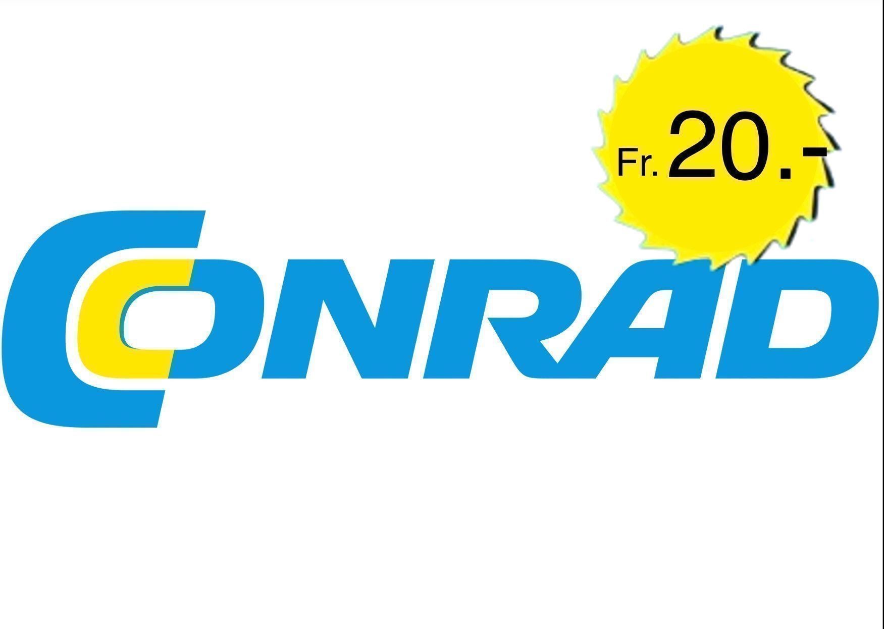 Conrad Buoni: Fr. 20.- CONRAD Gutschein ab 139.- – Nuovo e nell'imballaggio originale da Chur venduto da smart.shopper
