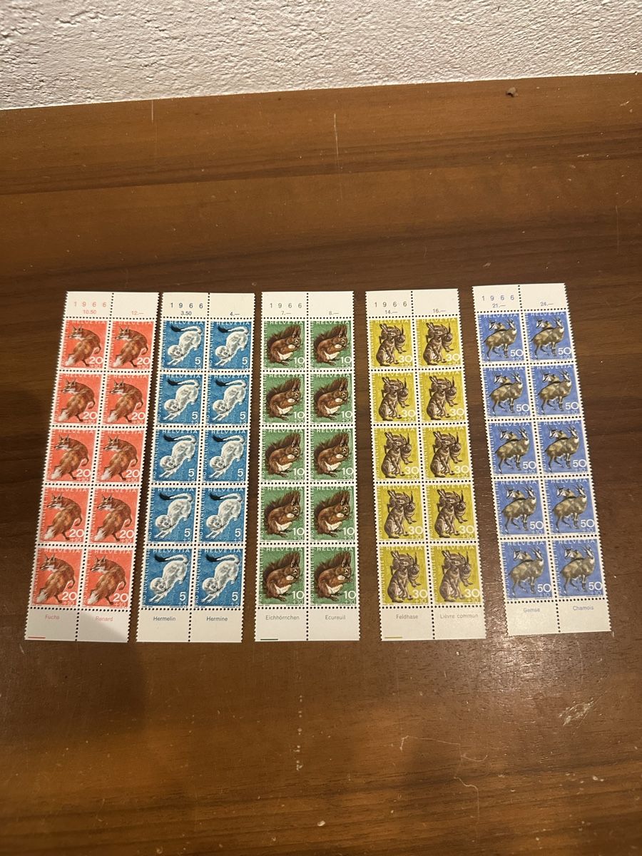 Tous les timbres: Briefmarken aus 1966 – D'occasion à Villmergen par Bezdupe