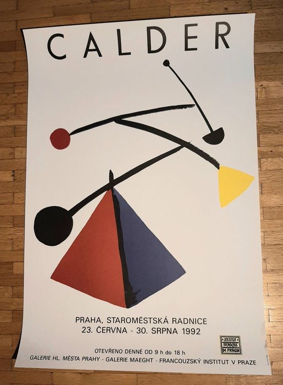 Affiche Exposition Calder Munich 1975 Poster Original Vintage Art