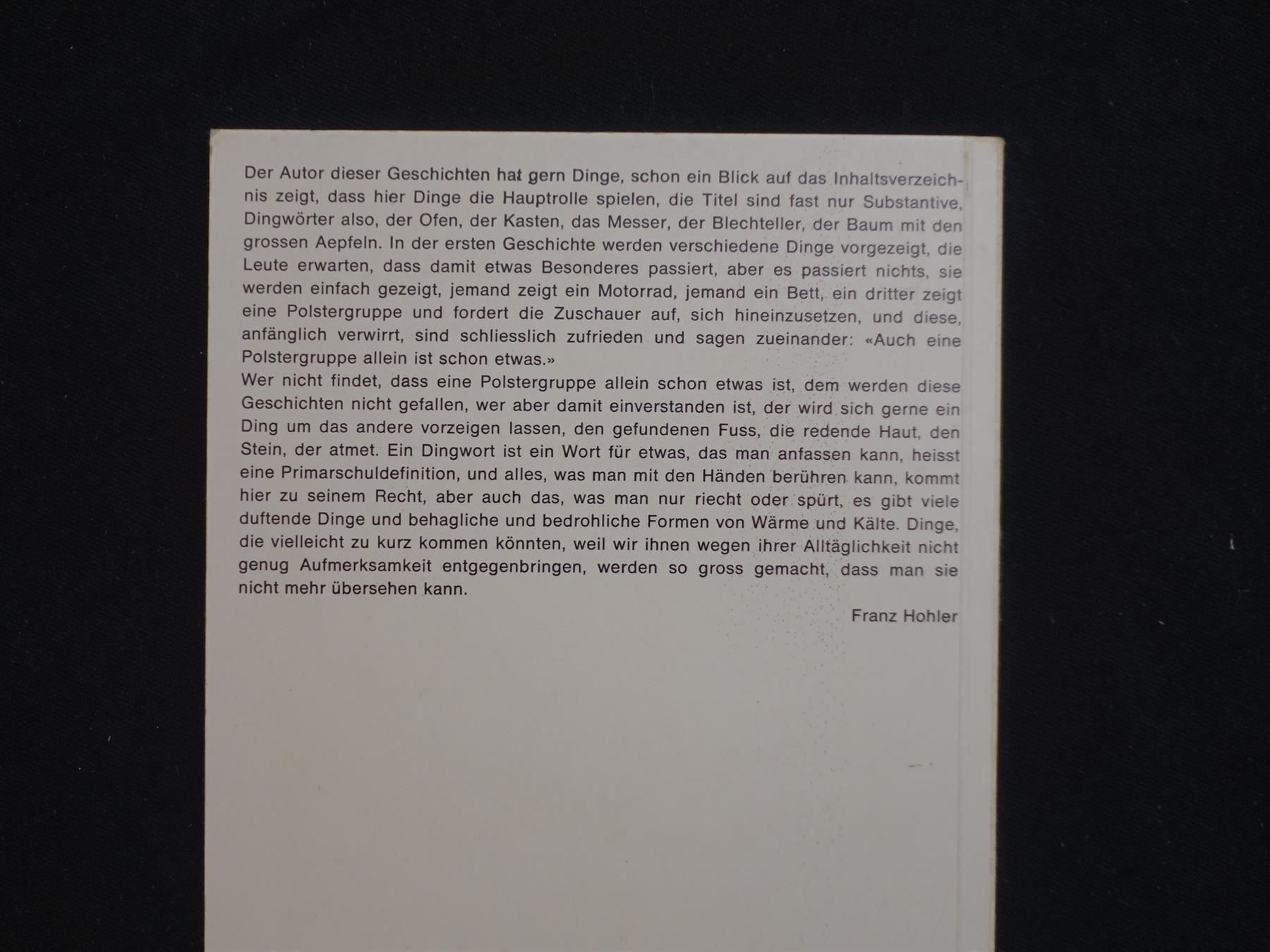 Libri: Jürg Schubiger - Franz Hohler – Usato da Gutenswil venduto da Optico 2