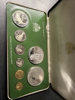 (3351) PPMünzset Guyana 1978 Franklin Mint Proof Set im Etui