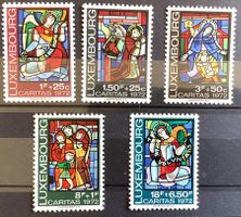 1972 Luxemburg CARITAS Satz ** Mi- 853 - 857