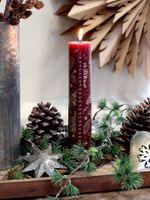 Chic Antique Advent Kalenderkerze mit Golddruck