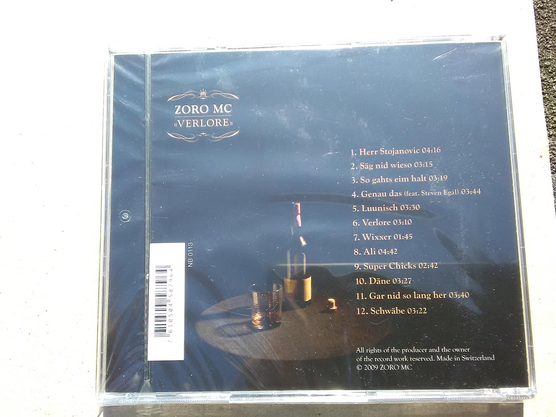 CD: Zoro MC: Verlore                  '2009 – Nuovo e nell'imballaggio originale da St. Gallen venduto da elk2020 2