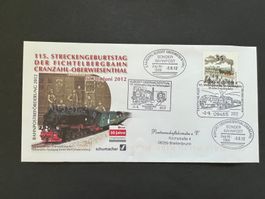 D FichtelbergbahnSonderbahnpost Brief 2012 (B484)