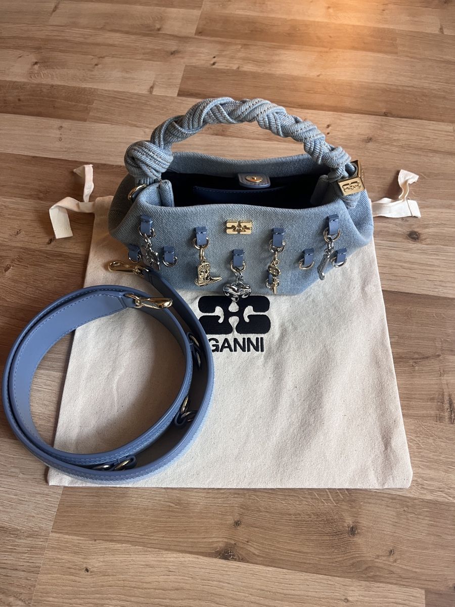 Ganni Borse da donna: Ganni Bou Bag Denim – Nuovo e nell'imballaggio originale da Zürich venduto da SarahAlison 1