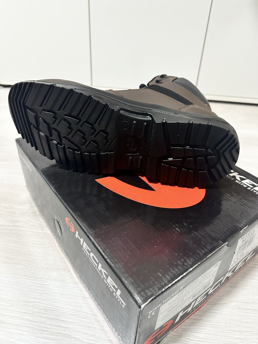 Scarpe da uomo: Heckel Brown Safety Boots - Size 43 – Nuovo e nell'imballaggio originale da FRIBOURG venduto da Oliveira94 1