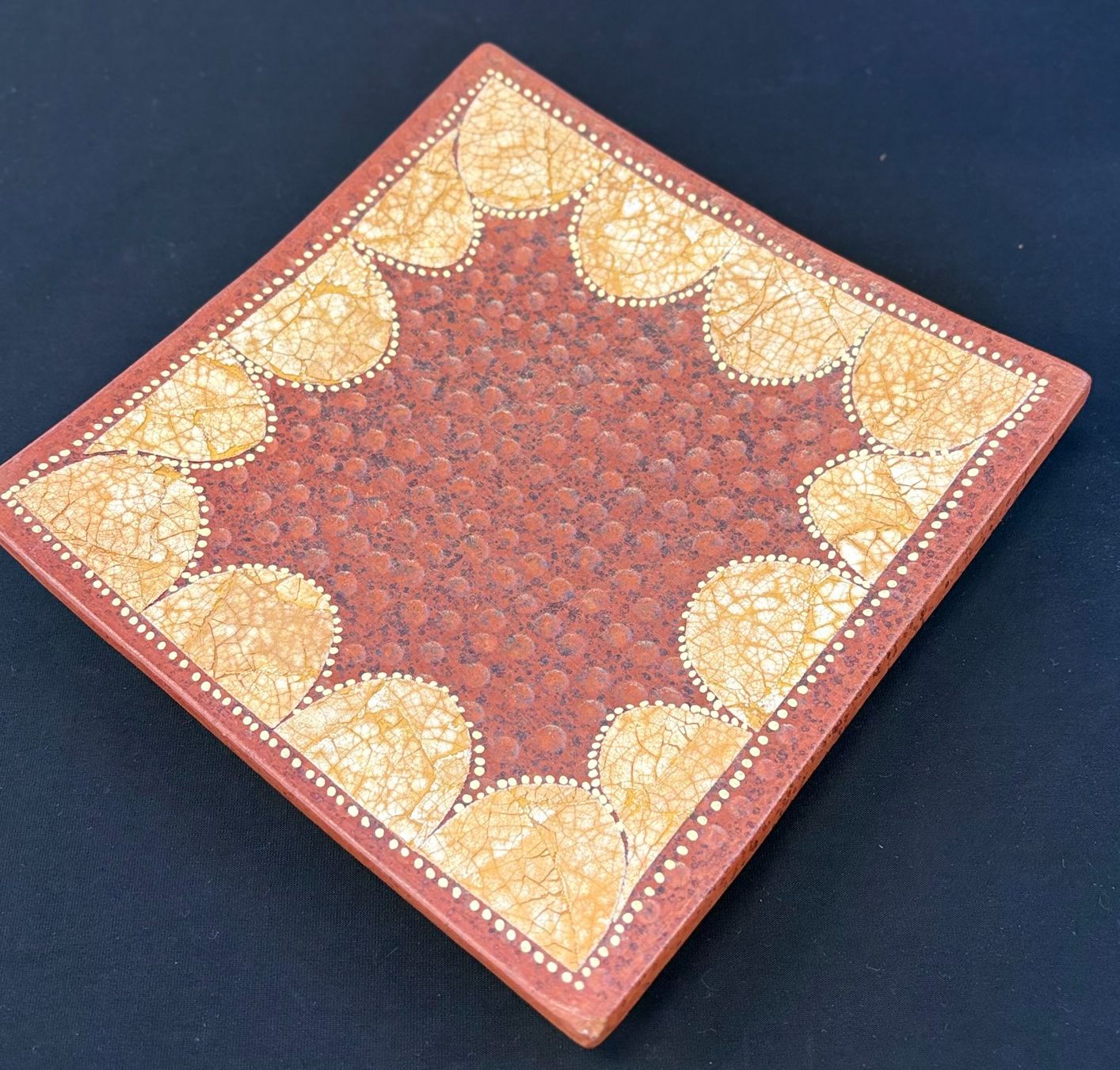 Servierplatten: Handbemalte vintage /Deko-Platte – Gebraucht aus Zürich von Drahtzug