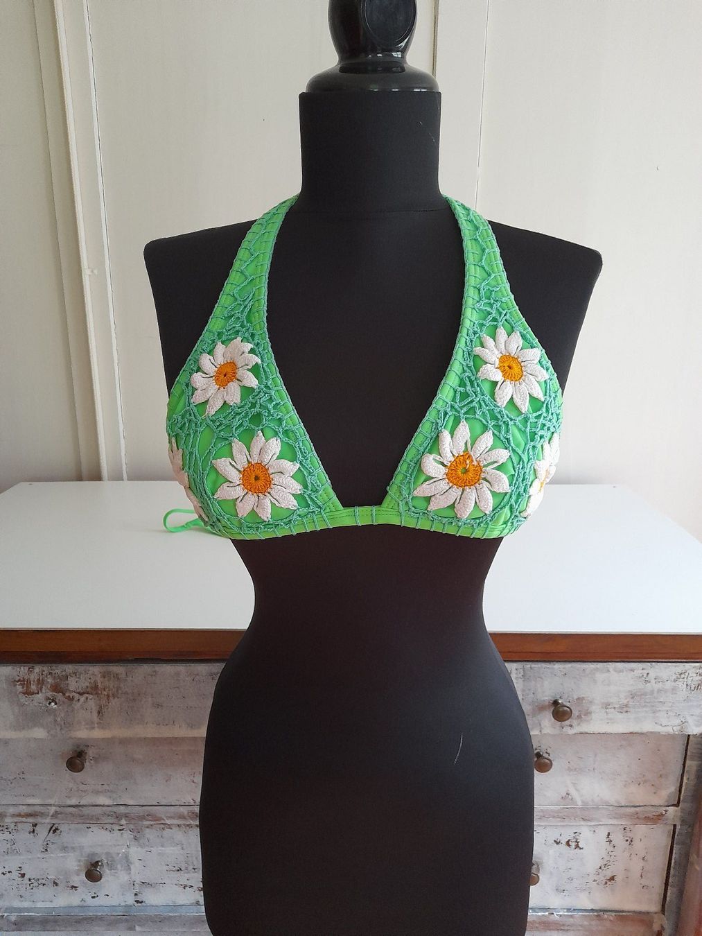Badekleider & Bikinis: Buzius Brazil . Bikini Häkeldetails . grün . – Gebraucht aus Leuggelbach von schmetterlings-fee 1