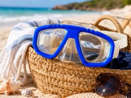 Taucherbrille Blau Verstellbar