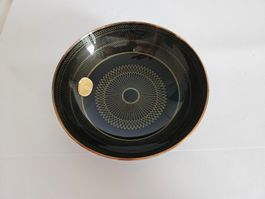 Mid-Century Vintage Deko-Glasschale Feinstrich Greco Stil
