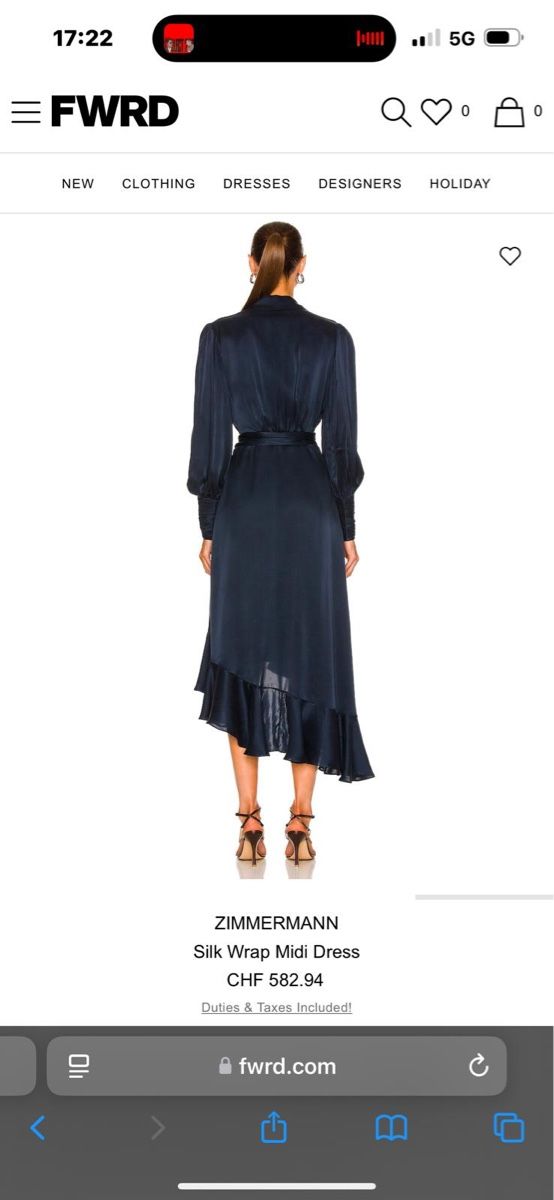 Zimmermann Vestiti: Original Zimmermann  Seidenkleid – Usato da zürich venduto da ritas0102 8