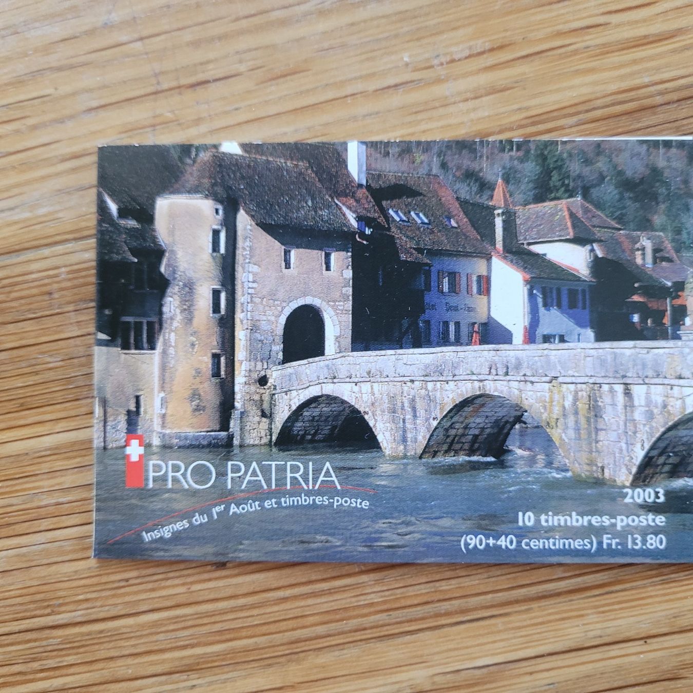 Alle Briefmarken: Markenheftchen ET Pro Patria 2003 Saint-Ursanne – Gebraucht aus Biel/Bienne von Destockweb