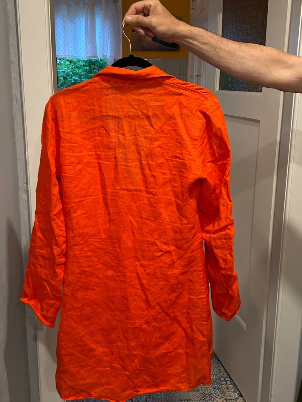 Vestiti: Sommerliches Leinenkleid orange Gr. S – Usato da Zuchwil venduto da bea_tl7p 1