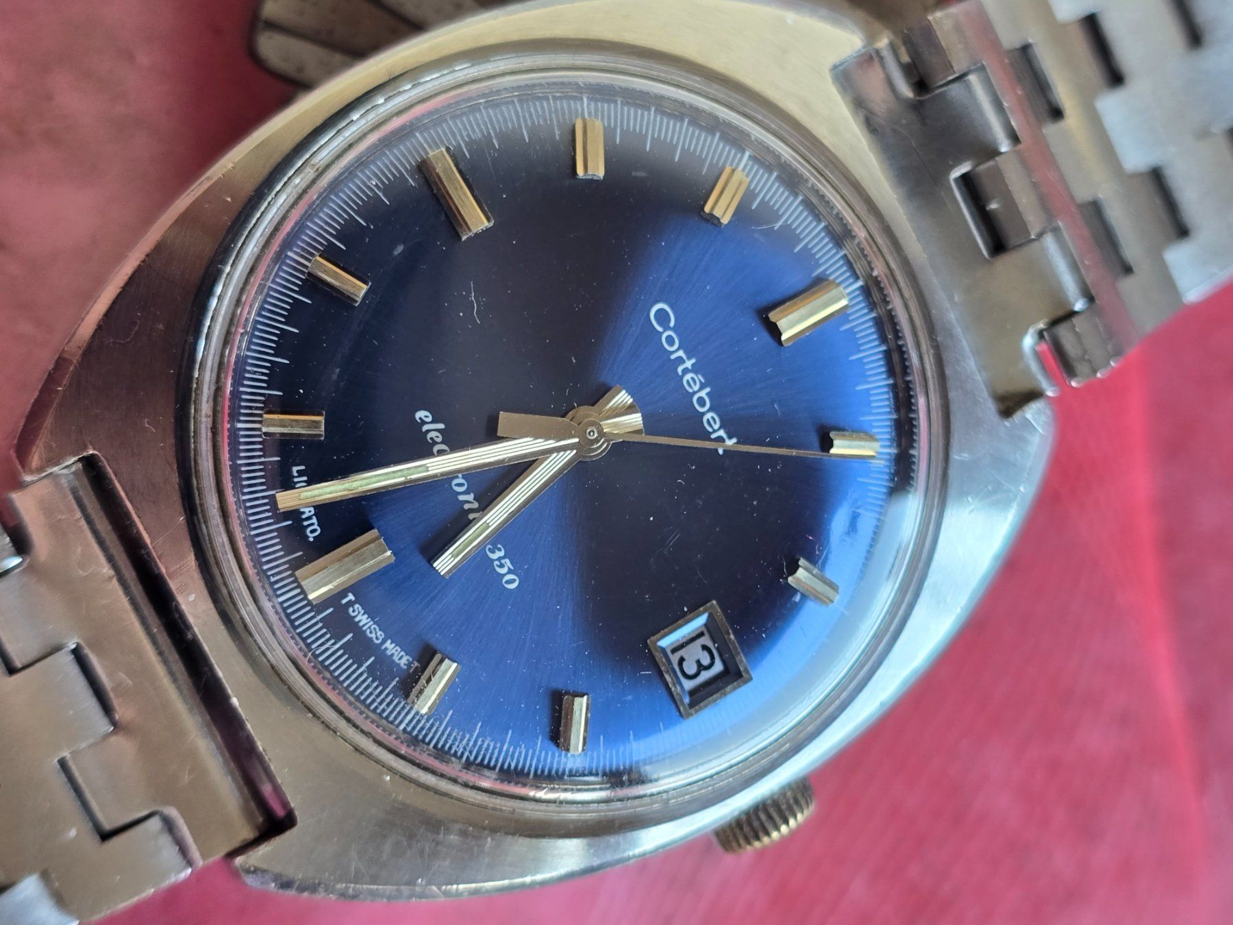 Cortébert Orologi: 260 Cortebert Electronic 350 Date aus 1969 – Usato da Muri AG venduto da Corredor 8