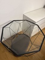 CristalSchicker Couchtisch mit Glasplatte, neuwertig, schwar