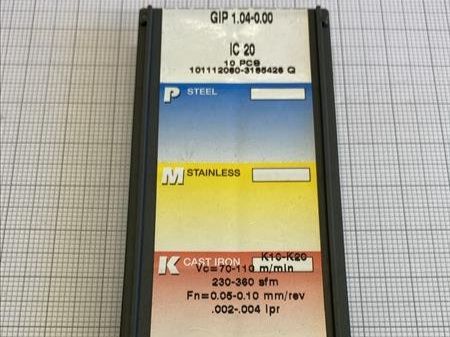 Tutti gli attrezzi: ISCAR Stechwendeplatten GIP 1.04-0.00 (IC20) – Usato da Neuwilen venduto da ChGa 1