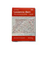 Landkarte Lausanne-Bern