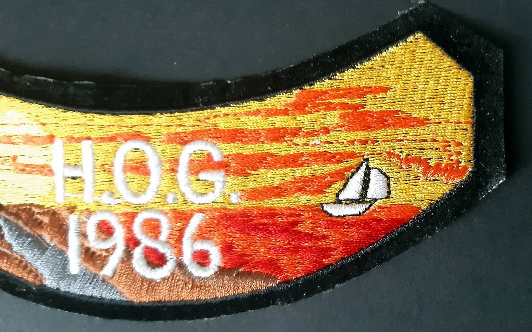 Harley-Davidson Patches: 1986 HARLEY PATCH HOG OWNERS GROUP BIKER – Neu (gemäss Beschreibung) aus Lugano von YouWantUS 2