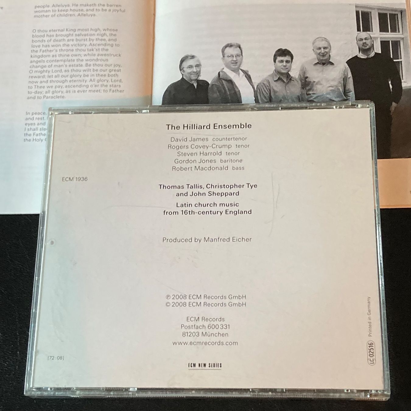 CD: The Hilliard Ensemble - Audivi Vocem – Usato da Bern venduto da Ntsamina 1
